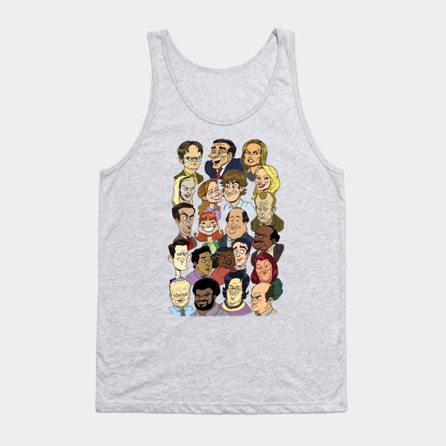 The Office Animated Tank Top by Ted_Wilson